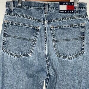 VTG 2000 Tommy Hilfiger Freedom Jeans Big Flag Mens 34x30 Y2K Relaxed‎ Made USA